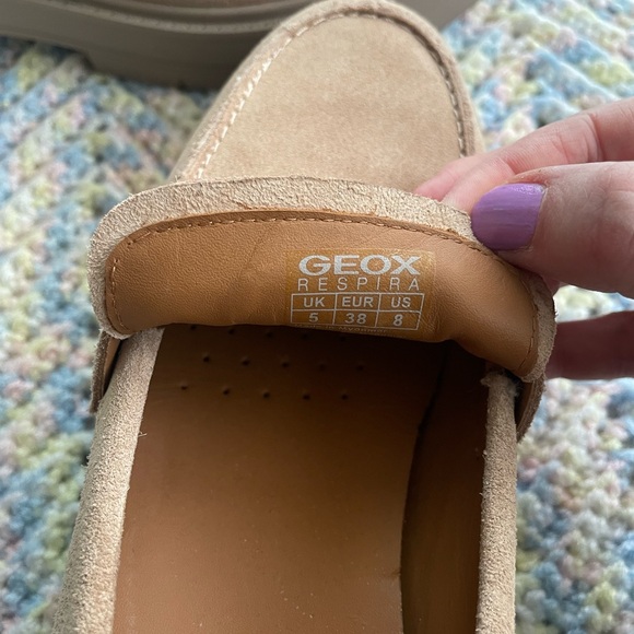 Geox Beige Suede Loafers Women's 👞 size 8 - Picture 15 of 16